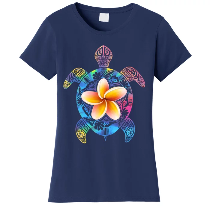 Hawaiian Tie Dye Sea Turtle Women's T-Shirt