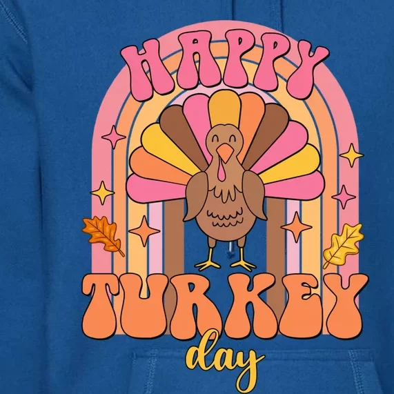 Happy Turkey Day Cute Little Pilgrim Gift Thanksgiving Cute Gift Premium Hoodie