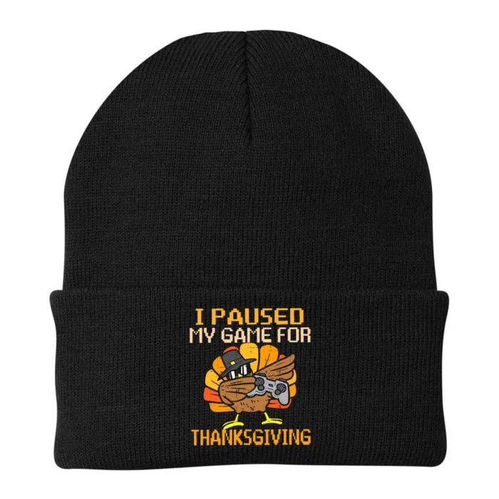 Happy Thanksgiving Dabbing Gamer Turkey Boy Girl Knit Cap Winter Beanie