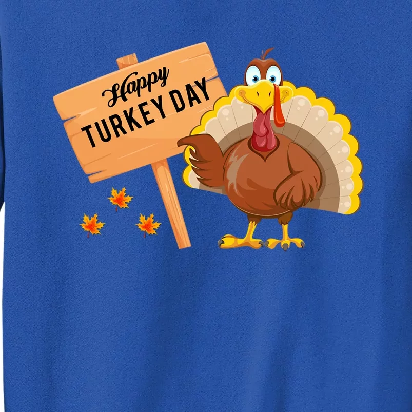 Happy Turkey Day Funny Thanksgiving Family Graphic Gift Sweatshirt