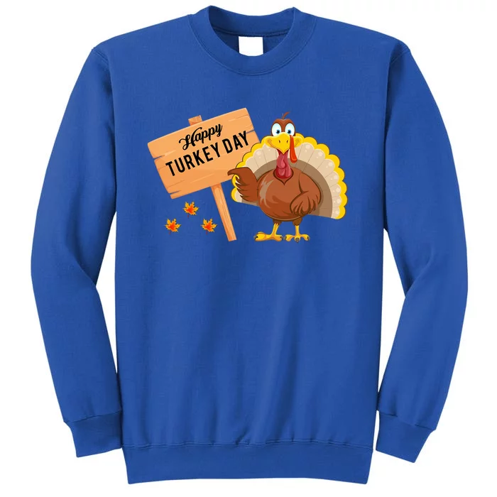 Happy Turkey Day Funny Thanksgiving Family Graphic Gift Sweatshirt