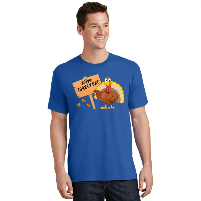 Happy Turkey Day Funny Thanksgiving Family Graphic Gift T-Shirt