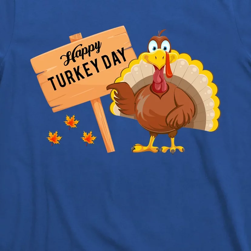 Happy Turkey Day Funny Thanksgiving Family Graphic Gift T-Shirt