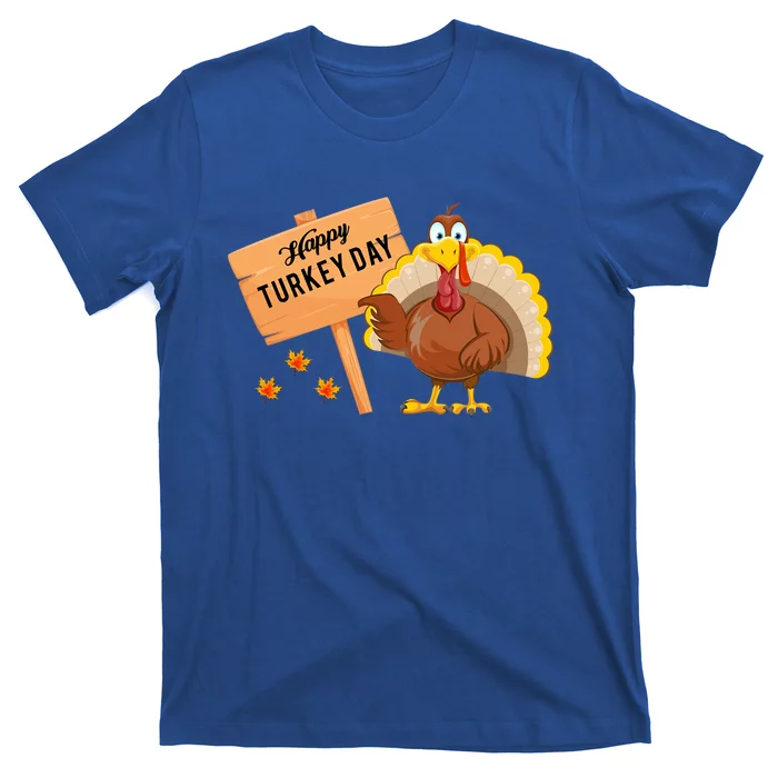 Happy Turkey Day Funny Thanksgiving Family Graphic Gift T-Shirt