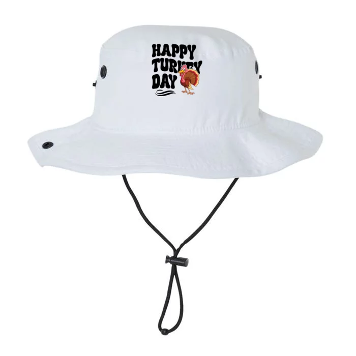 Happy Turkey Day Thanksgiving Holiday Legacy Cool Fit Booney Bucket Hat