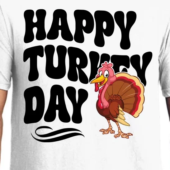 Happy Turkey Day Thanksgiving Holiday Pajama Set