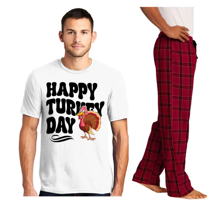 Happy Turkey Day Thanksgiving Holiday Pajama Set