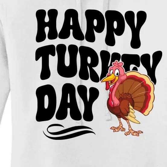 Happy Turkey Day Thanksgiving Holiday Women's Pullover Hoodie