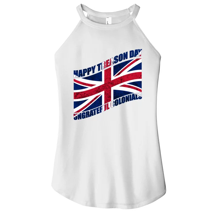 Happy Treason Day Ungrateful Colonials Women’s Perfect Tri Rocker Tank