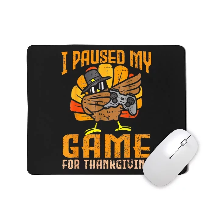 Happy Thanksgiving Dabbing Gamer Turkey Mousepad