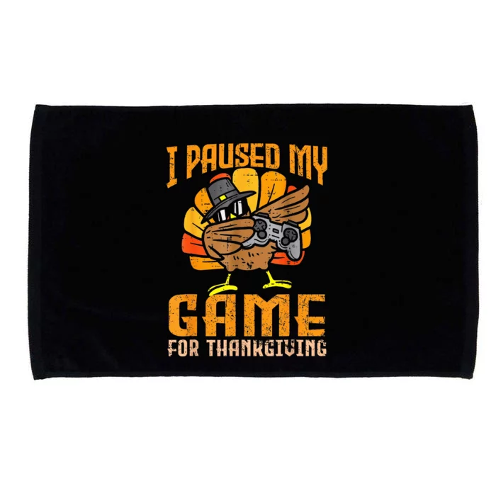 Happy Thanksgiving Dabbing Gamer Turkey Microfiber Hand Towel