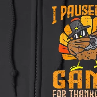 Happy Thanksgiving Dabbing Gamer Turkey Full Zip Hoodie