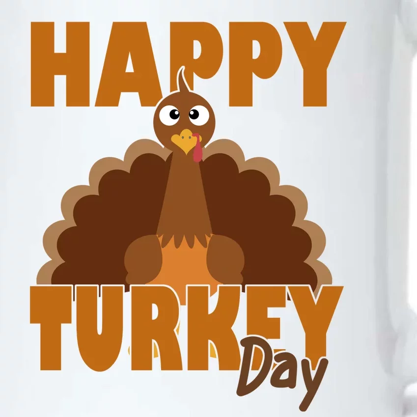 Happy Turkey Day Thanksgiving Holiday Black Color Changing Mug