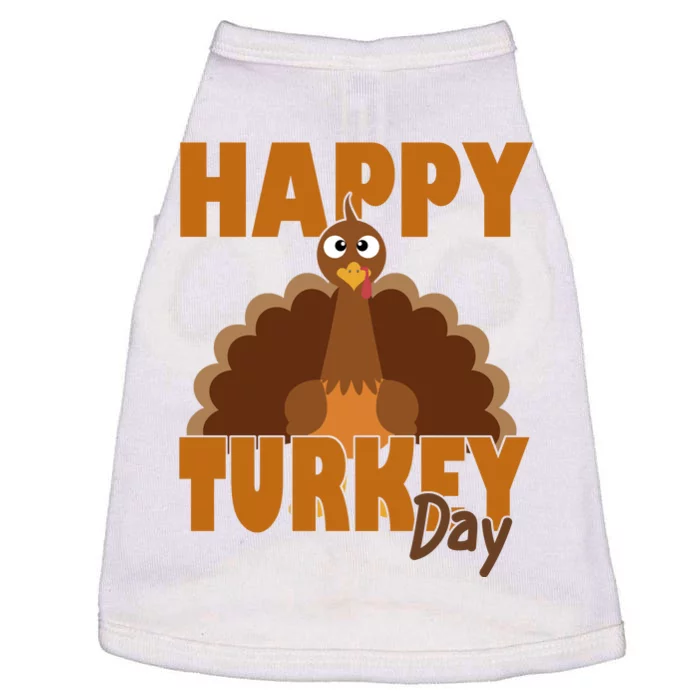 Happy Turkey Day Thanksgiving Holiday Doggie Tank