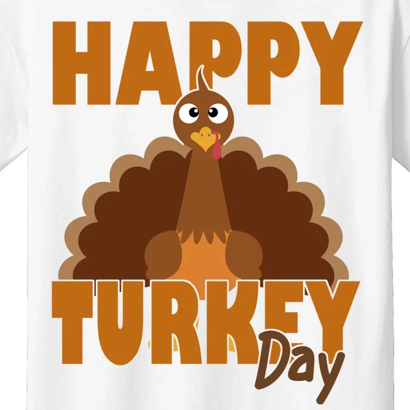 Happy Turkey Day Thanksgiving Holiday Kids T-Shirt