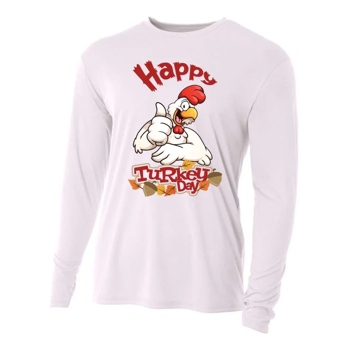 Happy Turkey Day Cooling Performance Long Sleeve Crew