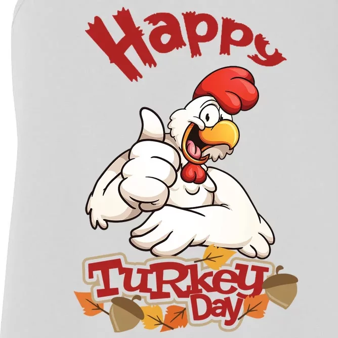 Happy Turkey Day Women's Racerback Tank