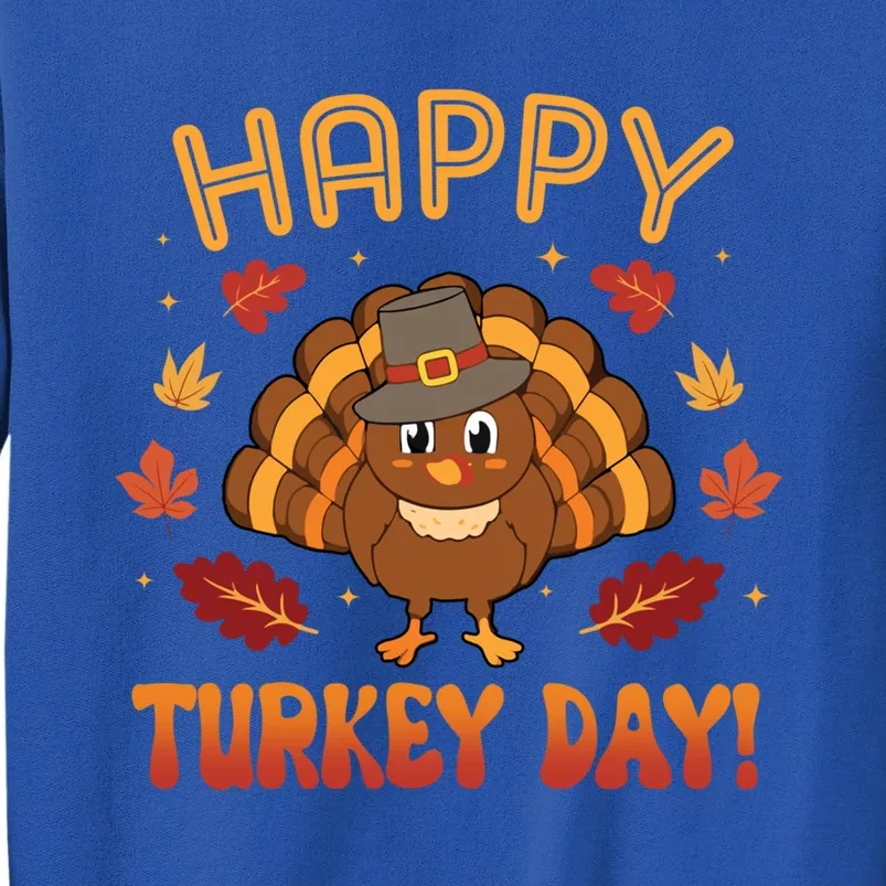 Happy Turkey Day 2024 Autumn Fall Thanksgiving Family Gift Sweatshirt