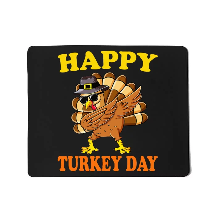 Happy Turkey Day Cute Little Pilgrim Gift Thanksgiving Mousepad