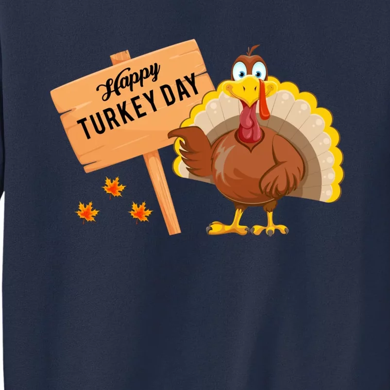 Happy Turkey Day Funny Thanksgiving Family Graphic Sweatshirt