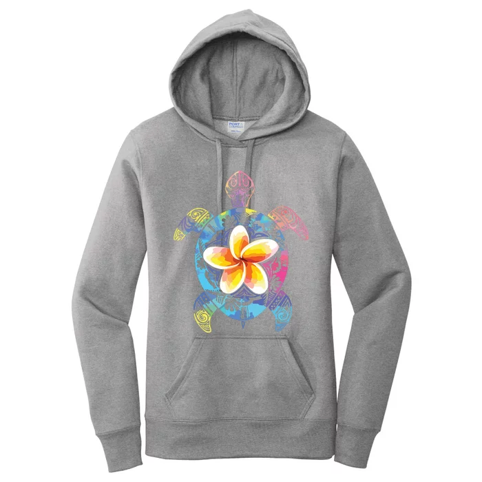 Hawaiian Tie Dye Sea Turtle Hawaii For Men And Women Women's Pullover Hoodie