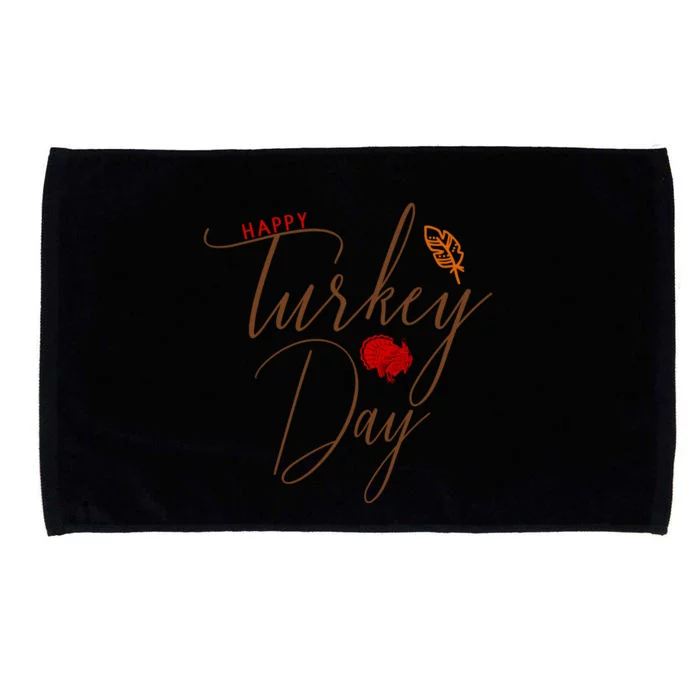 Happy Turkey Day Microfiber Hand Towel