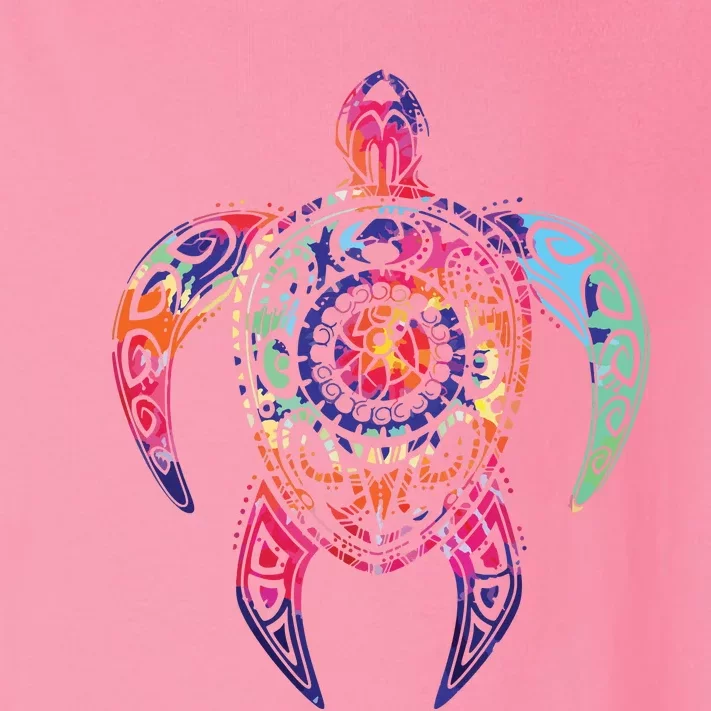 Hippie Tie Dye Psychedelic Sea Turtle Tribal Tee Toddler Long Sleeve Shirt