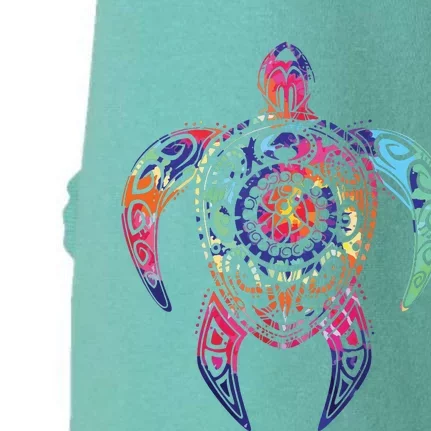 Hippie Tie Dye Psychedelic Sea Turtle Tribal Tee Doggie 3-End Fleece Hoodie