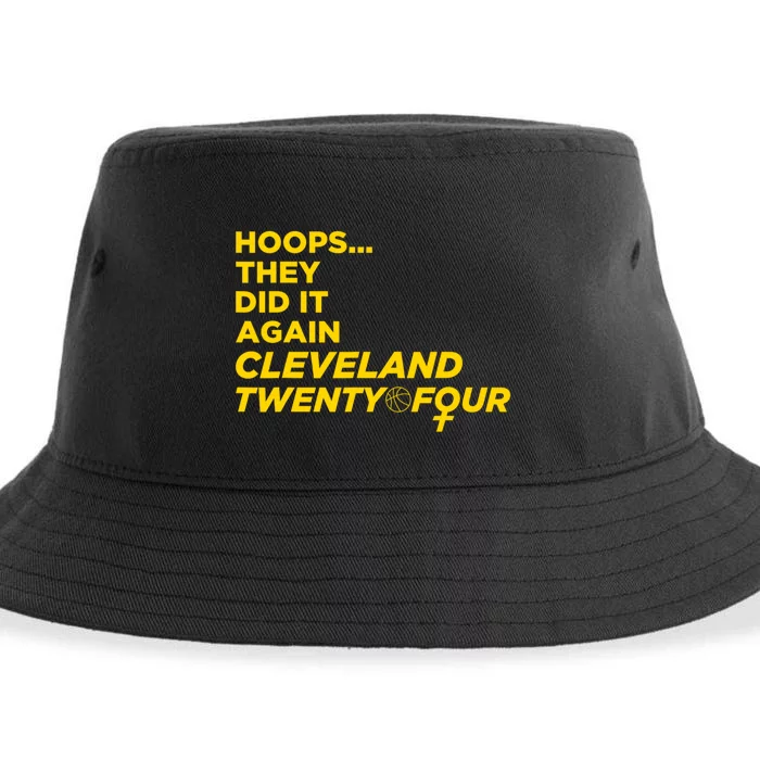 Hoops They Did It Again Cleveland Twenty Four Sustainable Bucket Hat