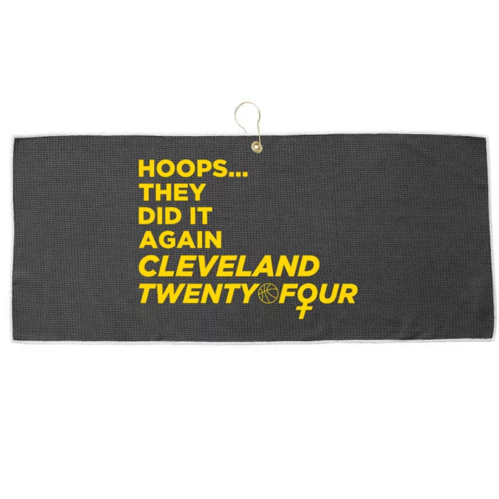 Hoops They Did It Again Cleveland Twenty Four Large Microfiber Waffle Golf Towel