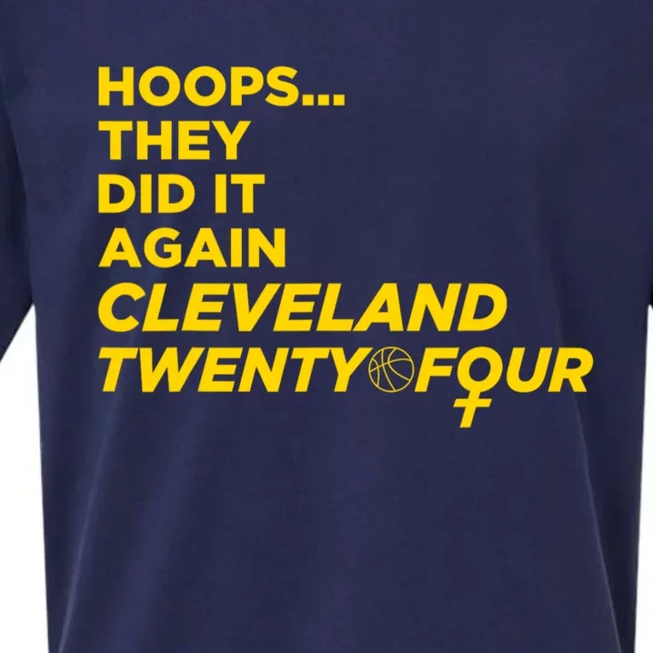 Hoops They Did It Again Cleveland Twenty Four Sueded Cloud Jersey T-Shirt