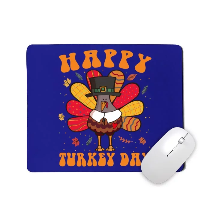 Happy Turkey Day Cute Little Pilgrim Thanksgiving Costume Gift Mousepad