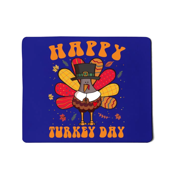 Happy Turkey Day Cute Little Pilgrim Thanksgiving Costume Gift Mousepad