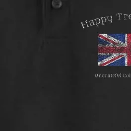 Happy Treason Day Ungrateful Colonials July 4th British Flag Dry Zone Grid Performance Polo