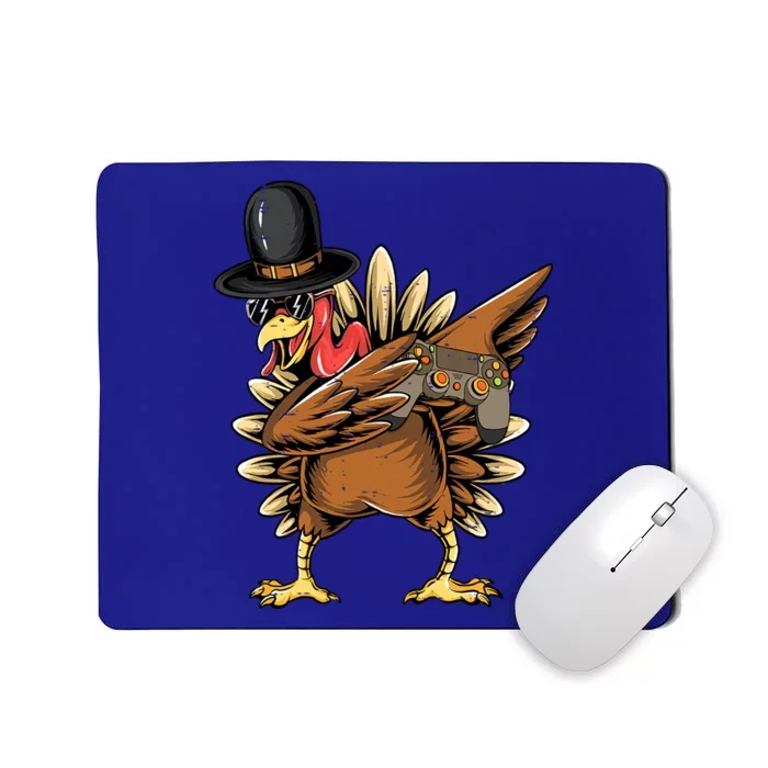 Happy Thanksgiving Dabbing Gamer Turkey Cool Gift Mousepad