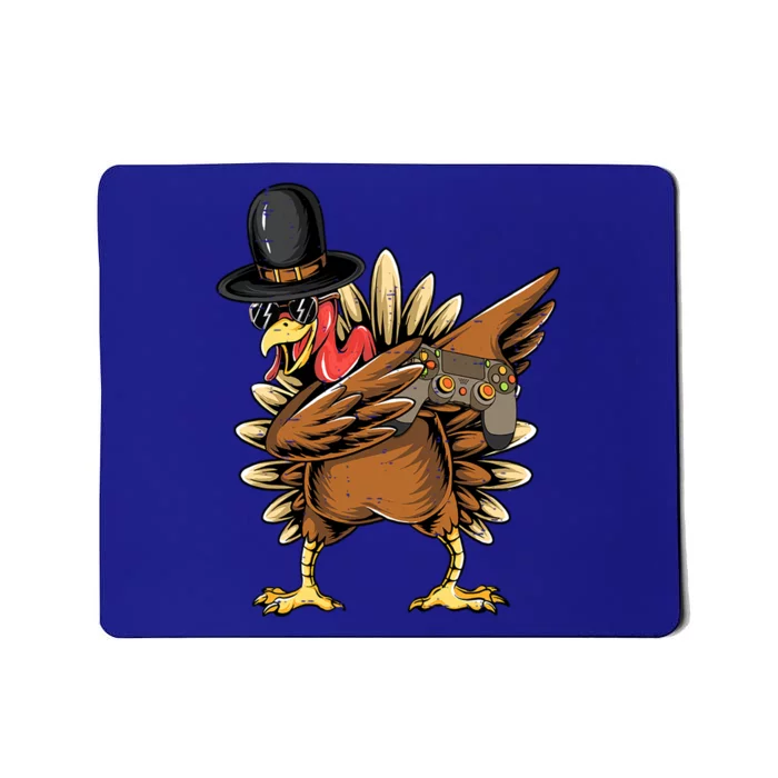 Happy Thanksgiving Dabbing Gamer Turkey Cool Gift Mousepad