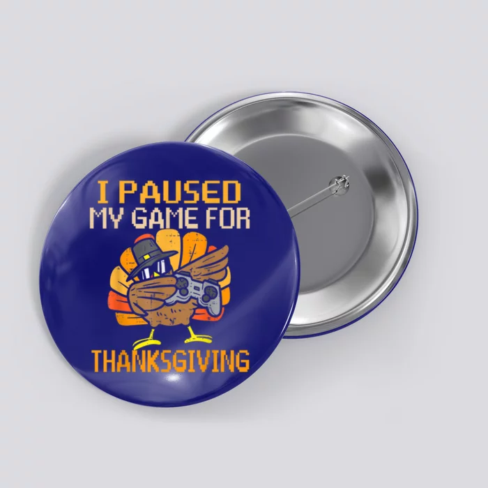 Happy Thanksgiving Dabbing Gamer Turkey Gift Button