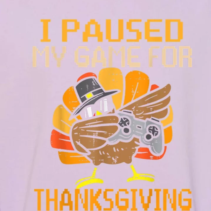 Happy Thanksgiving Dabbing Gamer Turkey Gift Garment-Dyed Sweatshirt