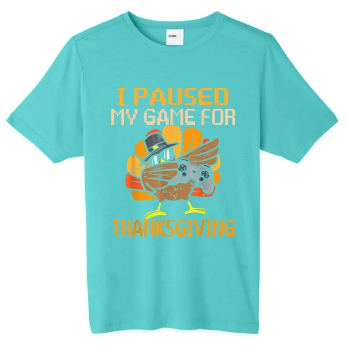 Happy Thanksgiving Dabbing Gamer Turkey Gift ChromaSoft Performance T-Shirt