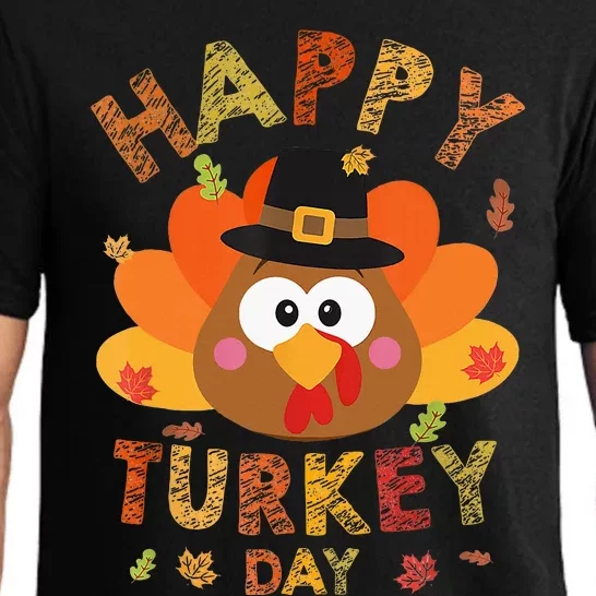 Happy Turkey Day 2024 Autumn Fall Thanksgiving Family Pajama Set