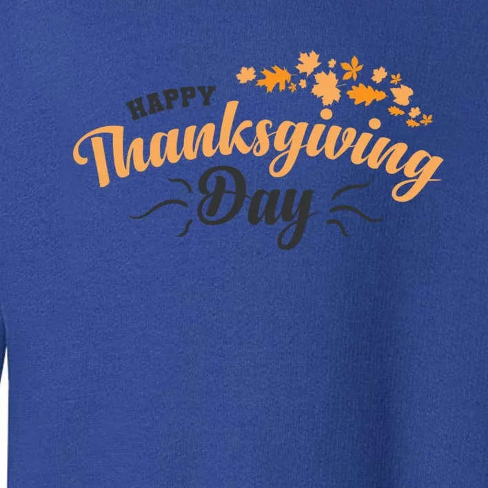 Happy Thanksgiving Day Turkey Usa Family Gift Toddler Sweatshirt