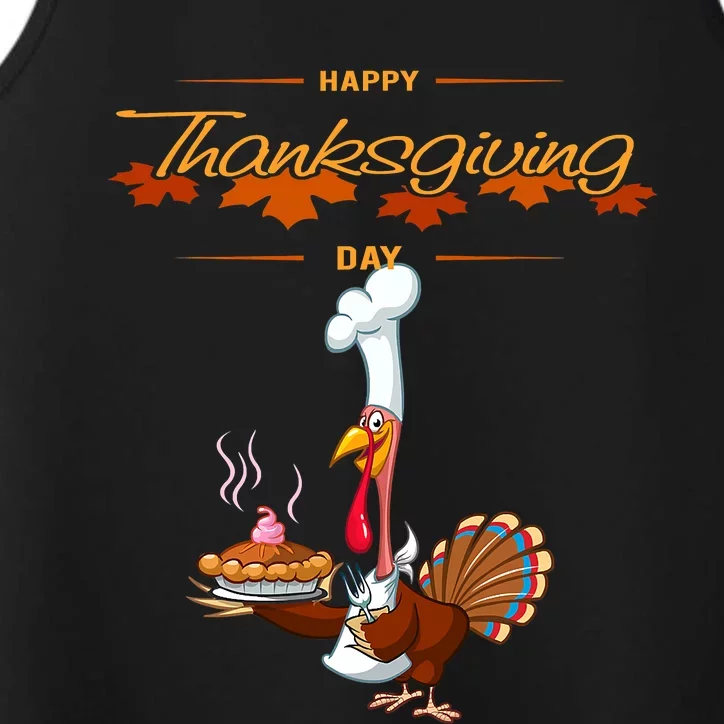 Happy Turkey Day Funny Thanksgiving Performance Tank