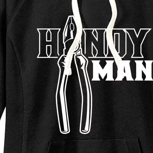 Handyman Title Diy Fix Handyman Women's Fleece Hoodie