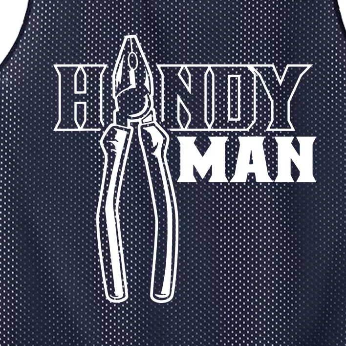 Handyman Title Diy Fix Handyman Mesh Reversible Basketball Jersey Tank