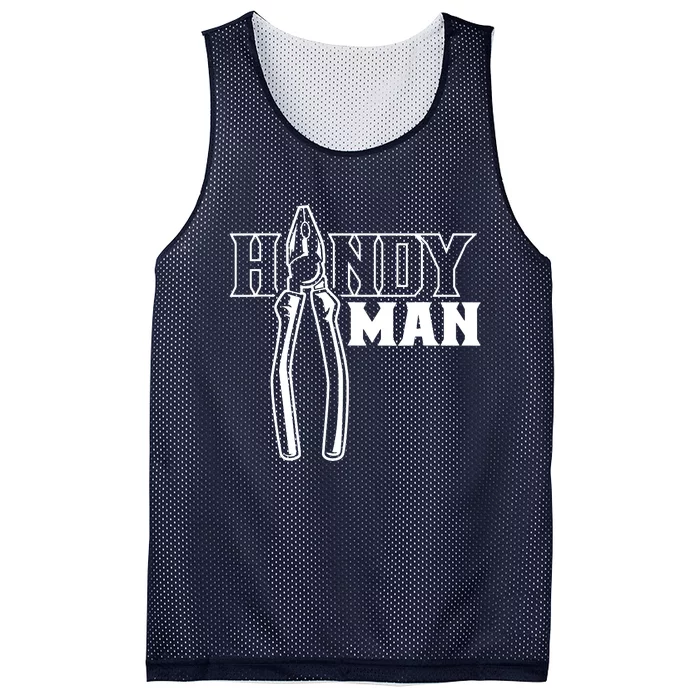 Handyman Title Diy Fix Handyman Mesh Reversible Basketball Jersey Tank