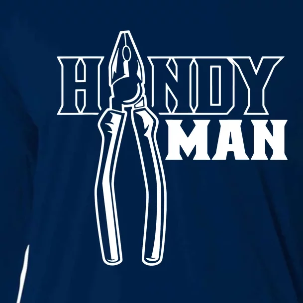 Handyman Title Diy Fix Handyman Cooling Performance Long Sleeve Crew