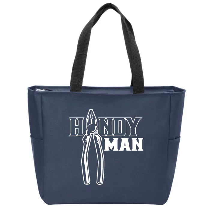 Handyman Title Diy Fix Handyman Zip Tote Bag