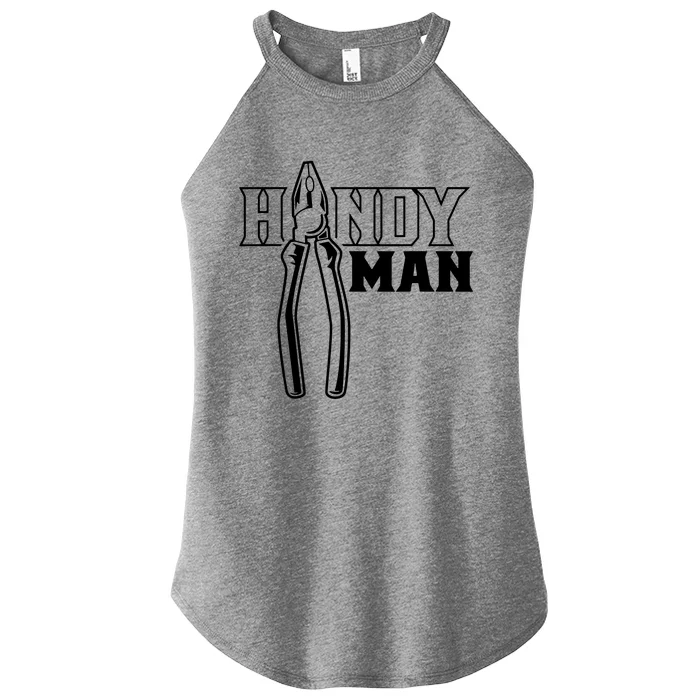 Handyman Title Diy Fix Handyman Women’s Perfect Tri Rocker Tank