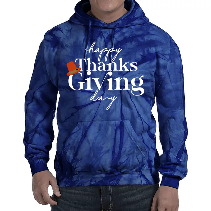 Happy Thanksgiving Day Tie Dye Hoodie