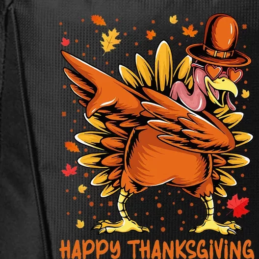 Happy Thanksgiving Dabbing Turkey Day Pilgrim City Backpack